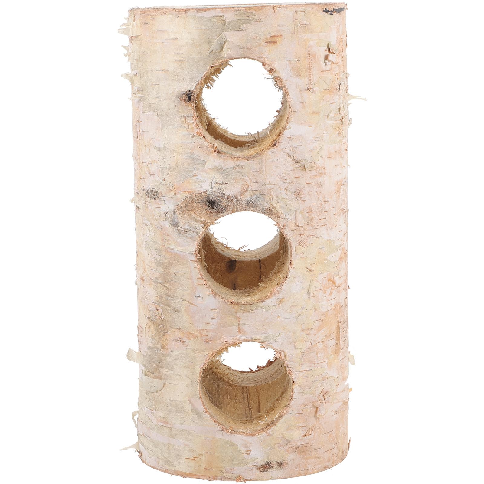 Hamsterröhre als Holzversteck für Käfig und Schlafhöhle, Beige