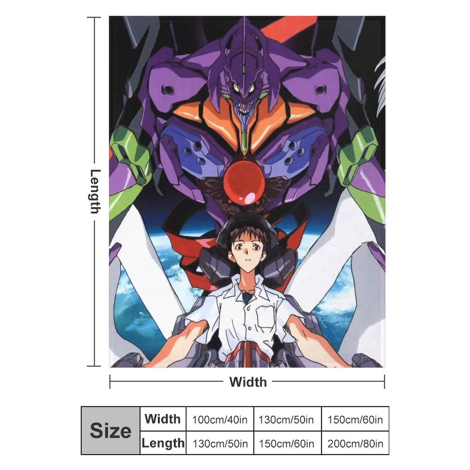 Amazon｜毛布 大判 新世紀エヴァンゲリオン EVA 碇シンジ 初号機