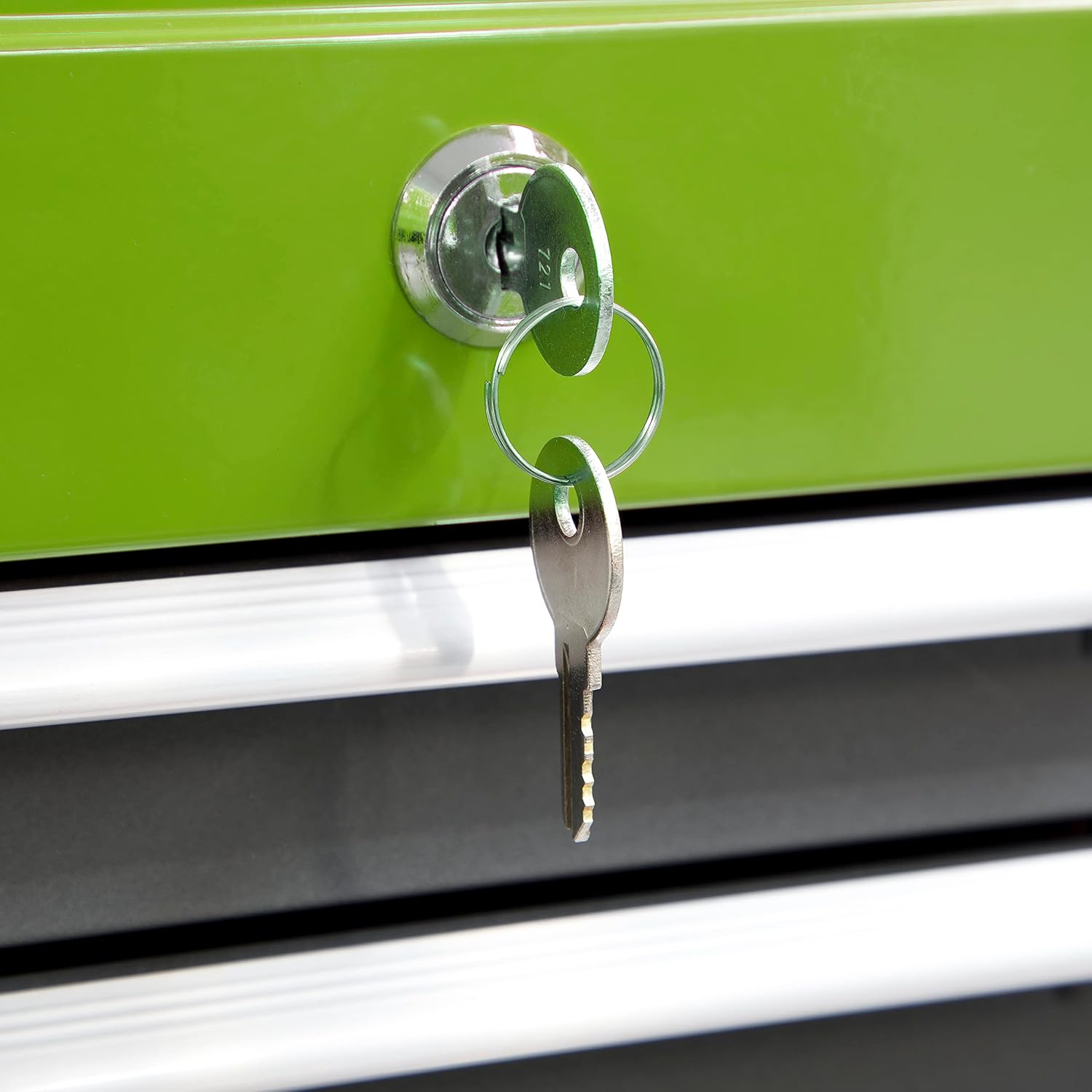 Sealey 3 Drawer Mid-Box with Ball Bearing Slides-Green/Grey