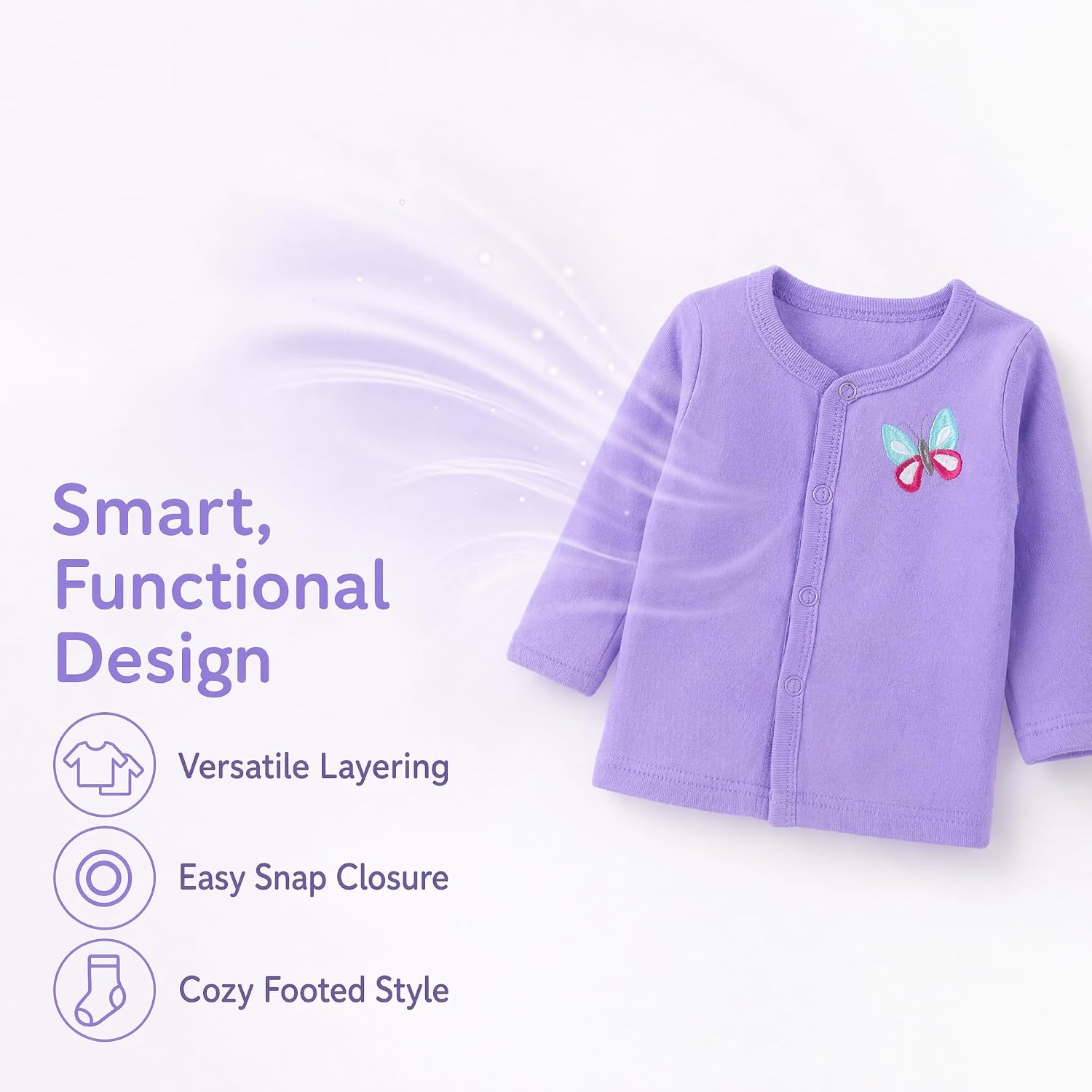 Baby Clothing Sets Unisex 8‑Piece Newborn Layette Essential Gift Bodysuit Outfit