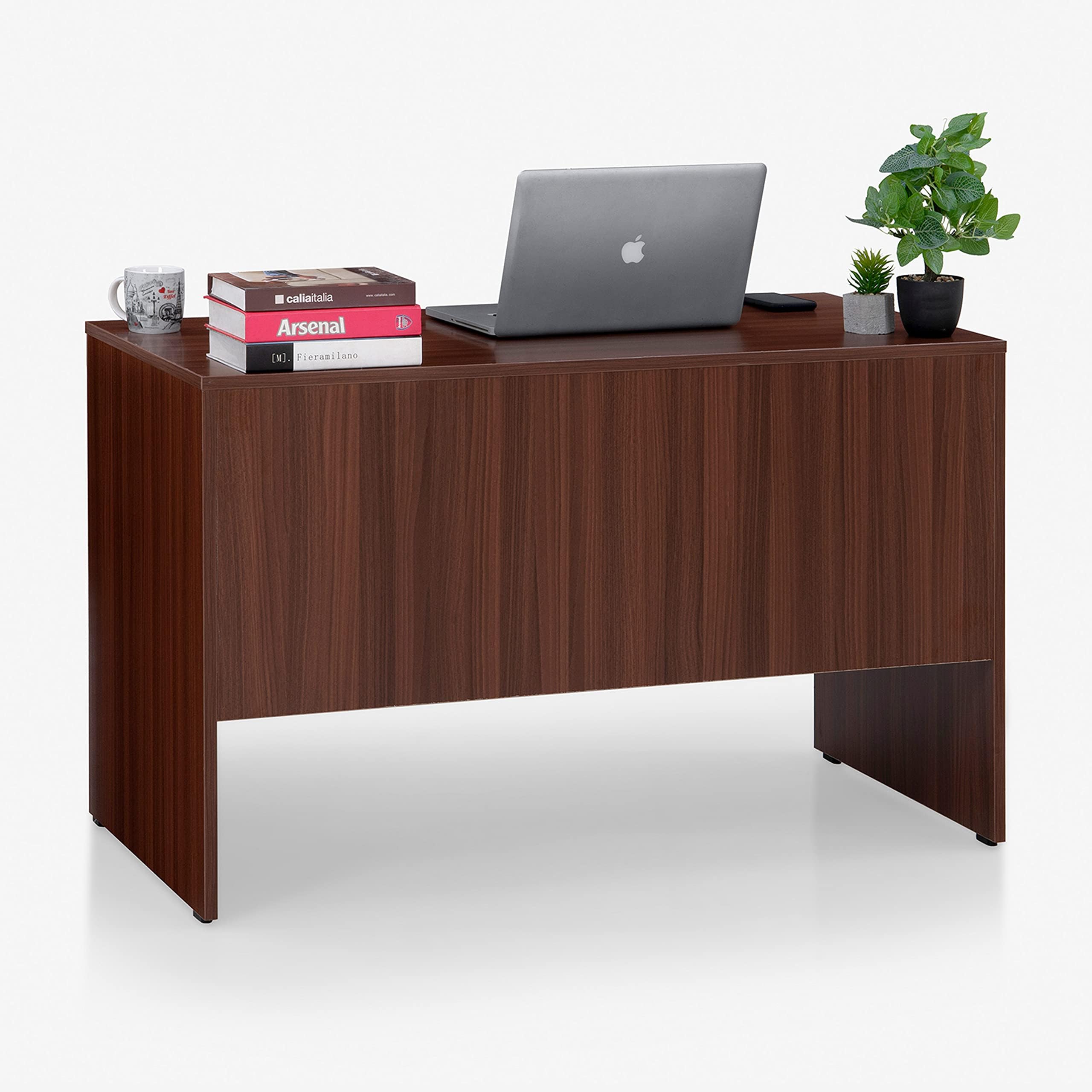 Pixel Compact Desk - 4 Ft| Modern Study Table| Wooden Office Table| Compact Computer Table