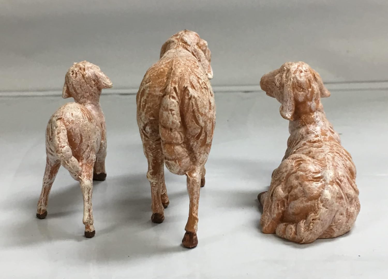 Fontanini by Roman Inc., 3 Piece Set of Sheep Family, 5" Animals Collection, Nativity Figure and Accessories, Hand Sculpted and Painted - Image 4