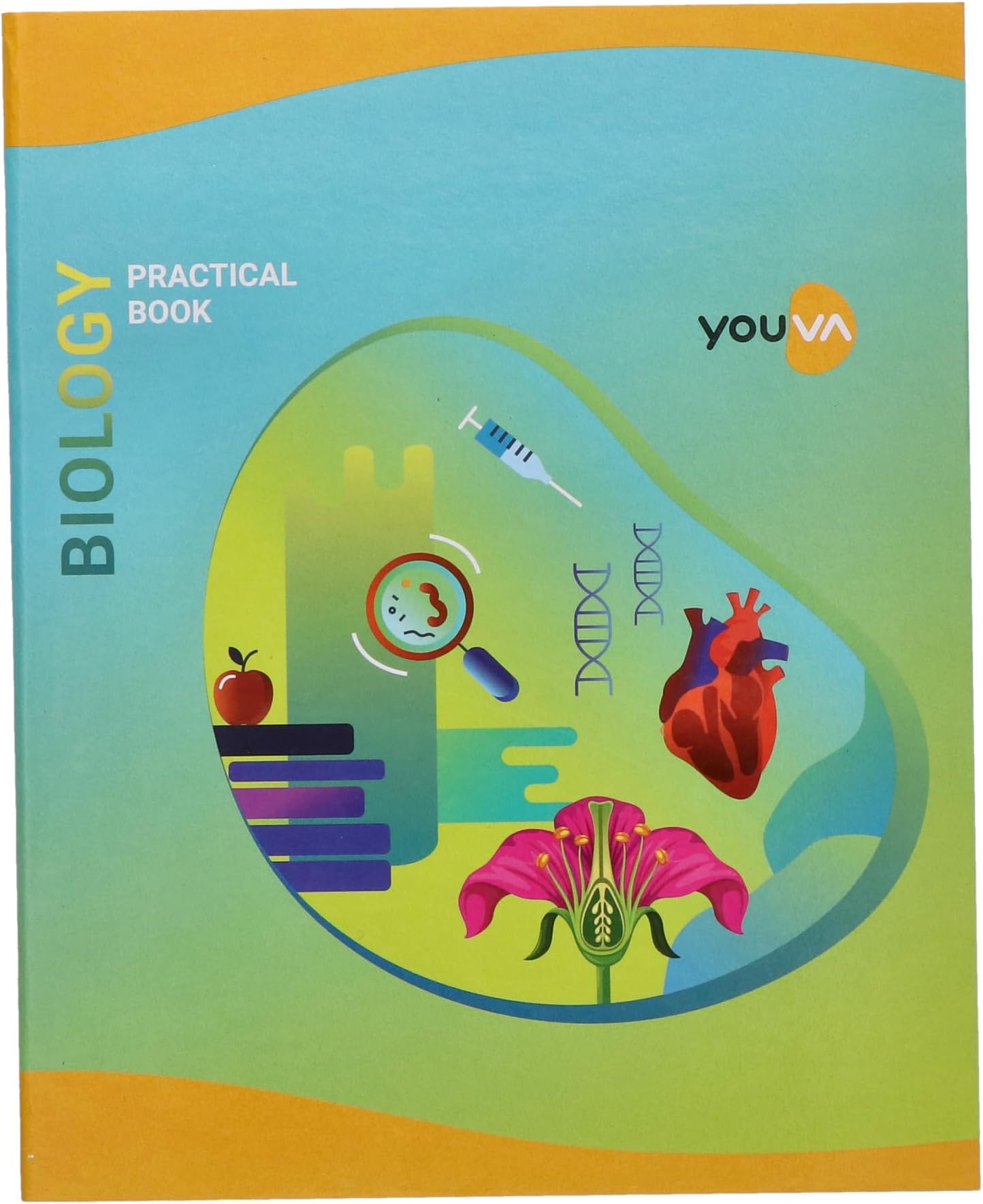 Navneet Hard Bound | Biology Practical Book | 21.5X26.5 Cm | 1 Ruled / 1 Plain | 172 Pages | Pack Of 1