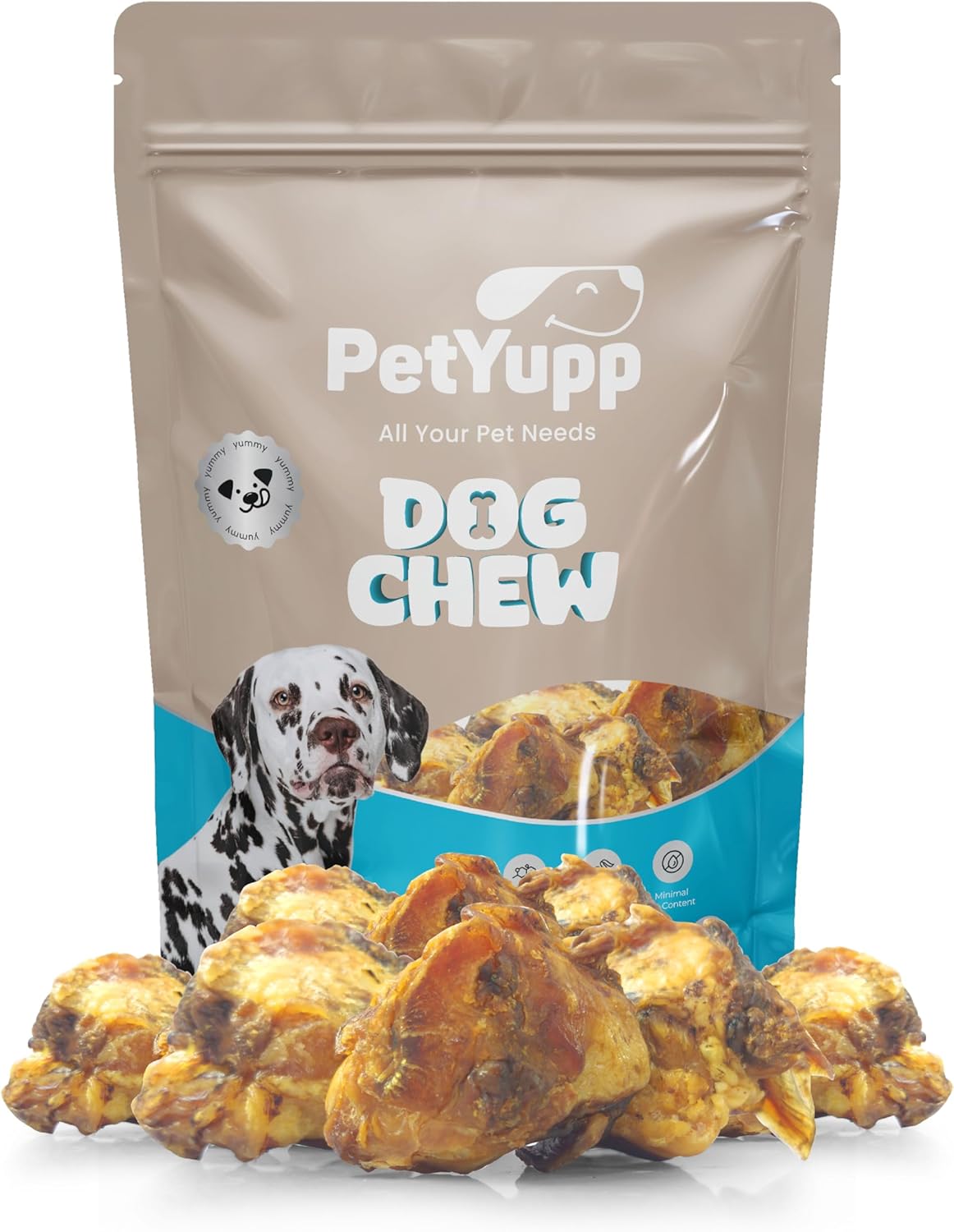 Beef Knee Caps for Dogs - 20 Count | All Natural & Single Ingredient Dog Bones for Aggressive Chewers, Small, Medium & Large Dogs | Long Lasting & Meaty Dog Chews