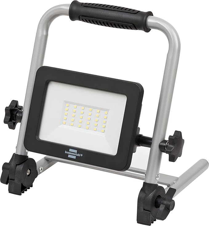 Brennenstuhl foco LED portátil de batería recargable EL 2000 MA 20W para uso en interiores y exteriores IP54 (2150lm, batería de iones de litio integrada, función powerbank, iluminación hasta 6h)