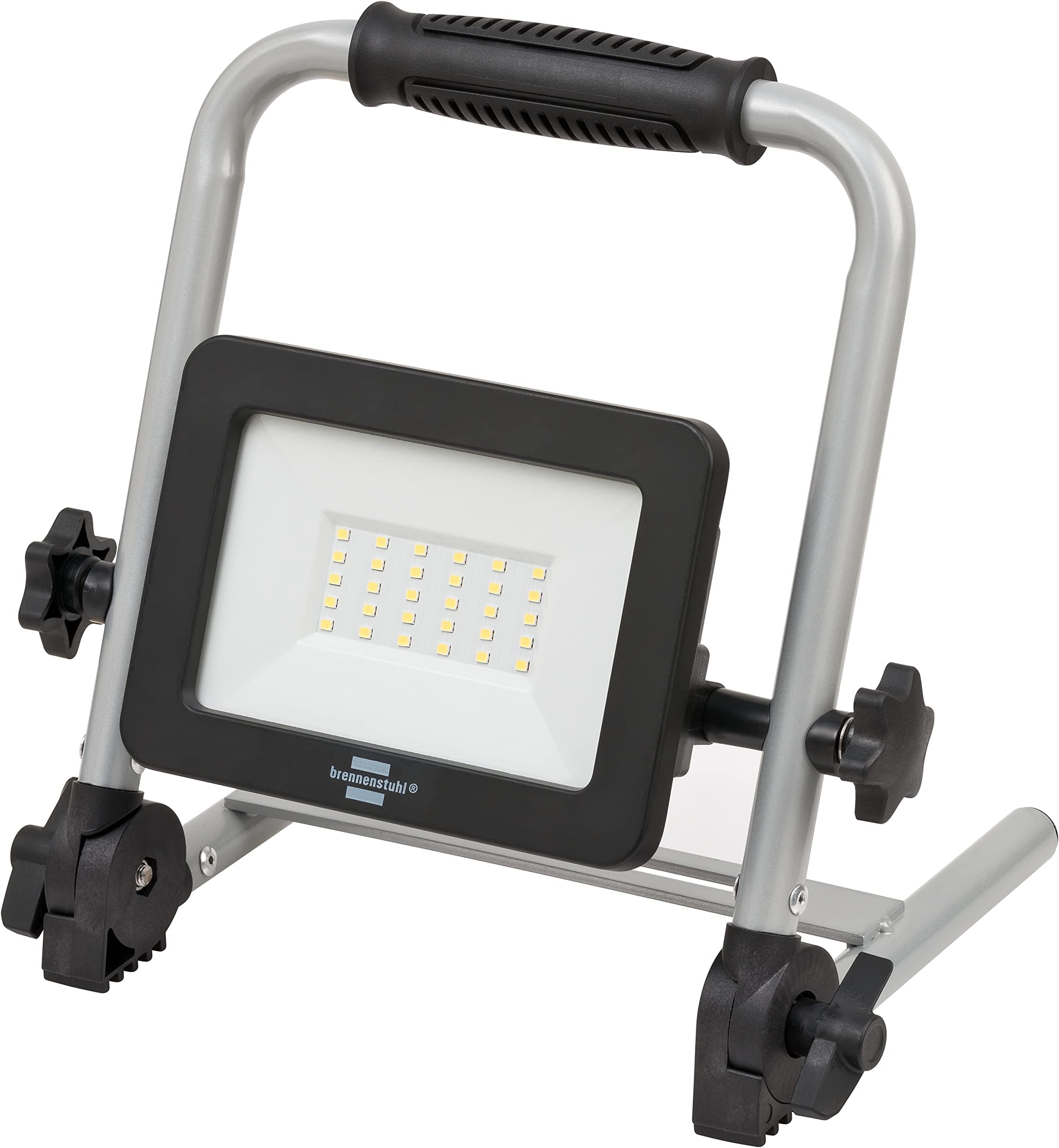 Brennenstuhl foco LED portátil de batería recargable EL 2000 MA 20W para uso en interiores y exteriores IP54 (2150lm, batería de iones de litio integrada, función powerbank, iluminación hasta 6h)