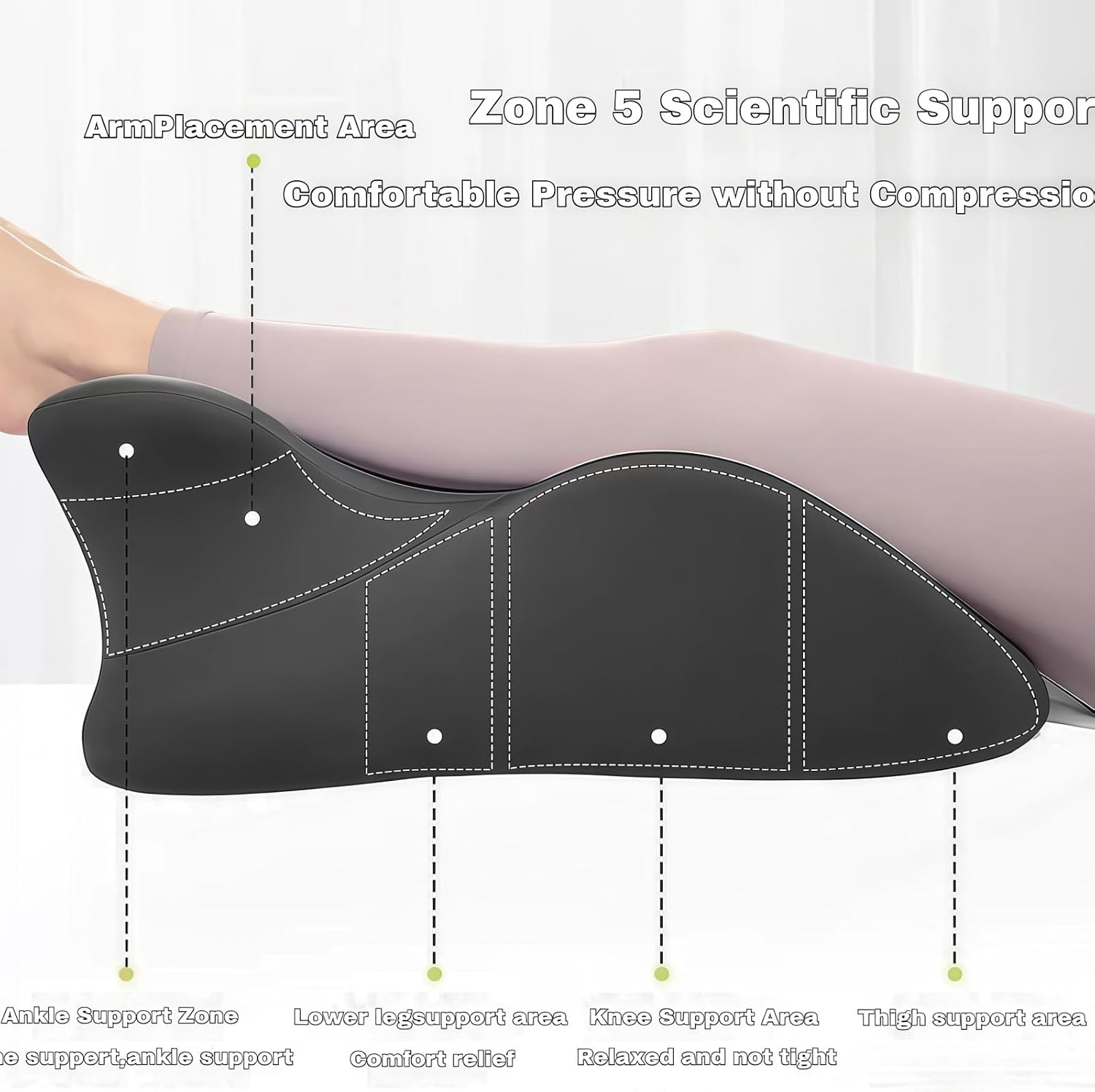2025 New Sweet Spot Pillow, Couple Pillow, for Intimacy, Wedge Pillow Memory Foam, Provides Waist and Neck Support, Recovers After Impact, Perfect Position Instantly (Black)