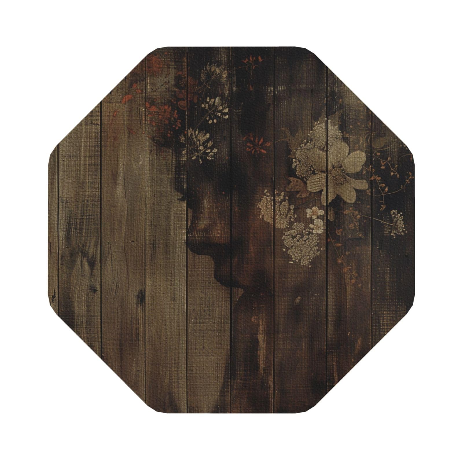 Board Print Leather Coaster Set of 6, Octagon Coasters Table Decorative Coffee Cup Beverage Coasters Wine Beer Bar Coasters for Hot Drinks Table Protection
