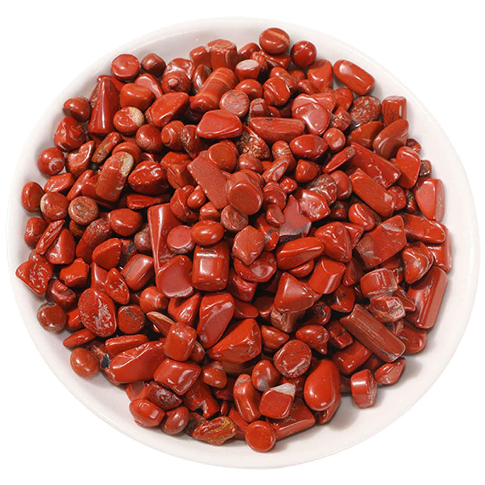 FLYIODFCXV crystal stone, 2.2lb Natural Red Jasper Crystal Chips, for Fountain Vase Filler Planters Decorative Fish Tank Potted Reiki(5~7mm1000g)