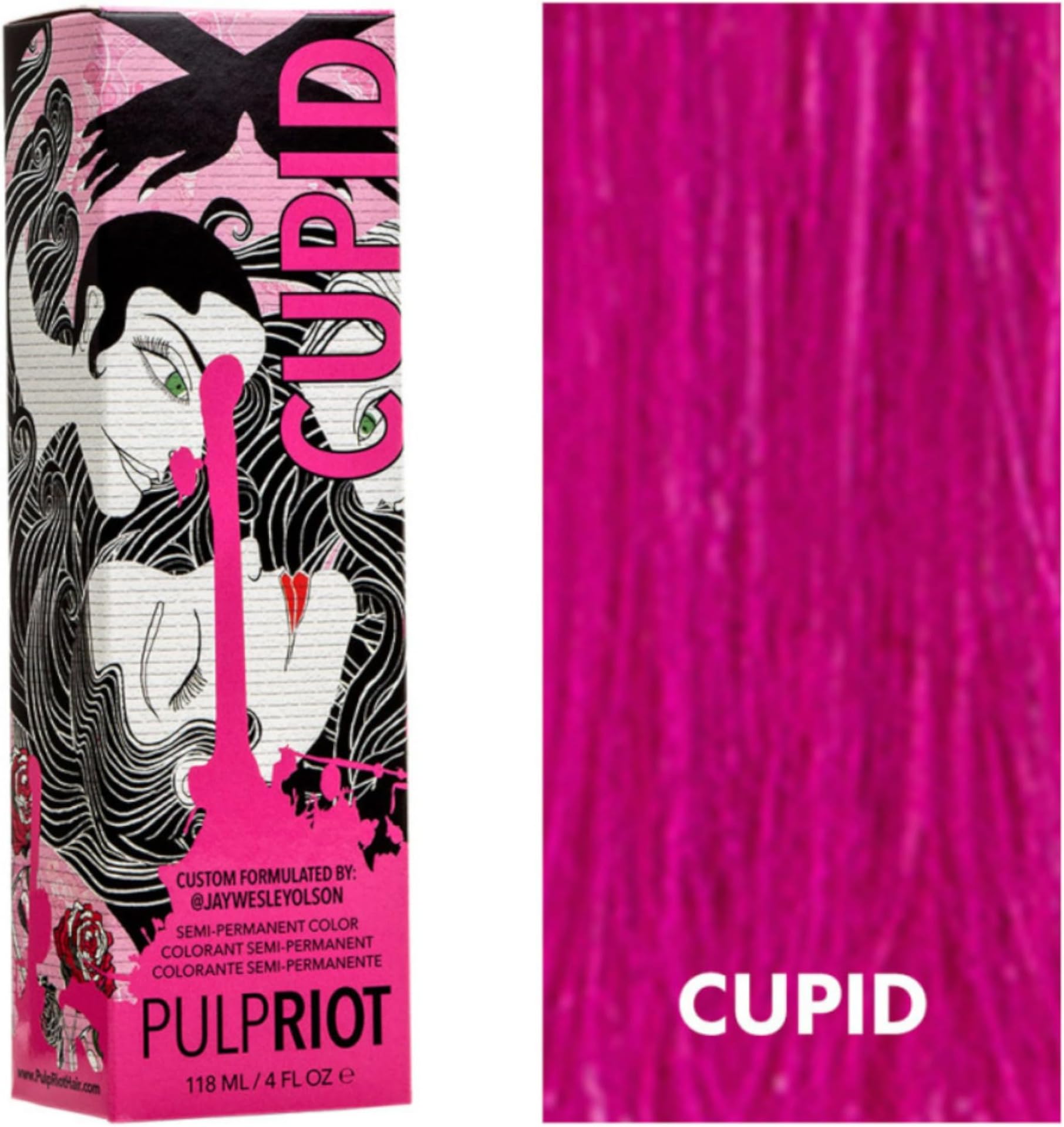 P.R. Pulp Riot Semi-Permanent Hair Color 4oz- Cupid