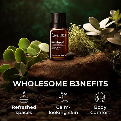 Miniatura 5 de Gya Labs Aceite esencial de eucalipto para difusor, 0.34 onzas líquidas, aceite de eucalipto natural 100% puro para piel, humidificador, fabricación
