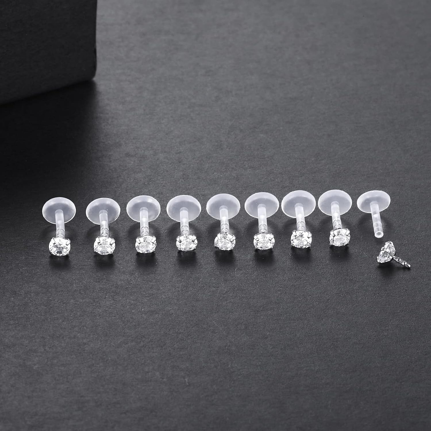 Xpircn 16G 18G Labret Monroe Lip Rings Nose Helix Tragus Earring Studs Piercing Jewelry 9PCS image 2