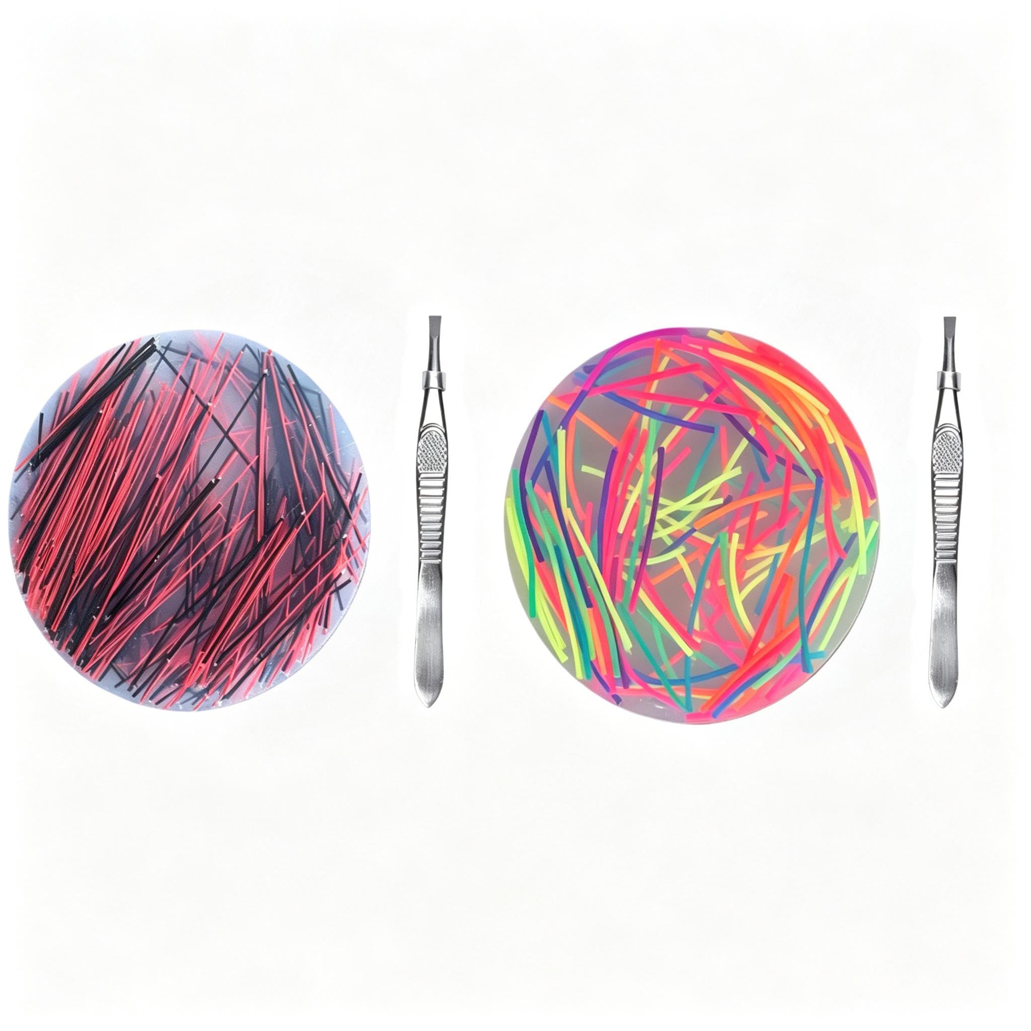 Copbopwn 2Pcs Picky Pad Skin Picking Fidget Toys for Stress Relief Picky Pad Kit with 2 Stainless Steel Tweezers Realistic Texture Fidgets for Adults to Improve Focus and Calm — image 1