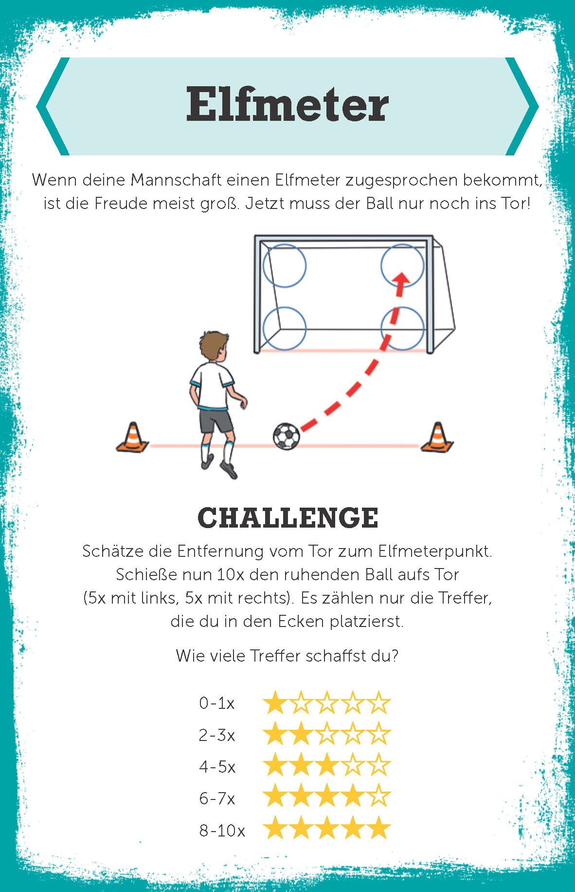 Meine Challengebox Fußball - Für Kinder ab 6 Jahren: Mit 30 Übungskarten & Trainingsbuch trainieren wie die Profis I Geschenk