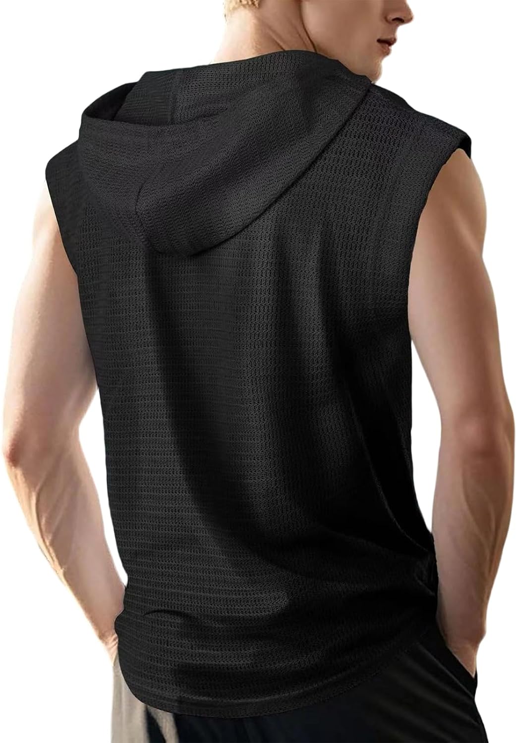 WENKOMG1 Men's Summer Tank Tops Sleeveless Breathable Lace Up Bohemian Hippie Renaissance Pirate Medieval Beach Shirt, S-3XL