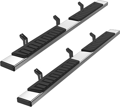 KUIPERAUTO 6 inches Running Boards Side Steps Compatible for 2007-2021 Toyota Tundra Crew MAX Cab 4 Full Size Doors