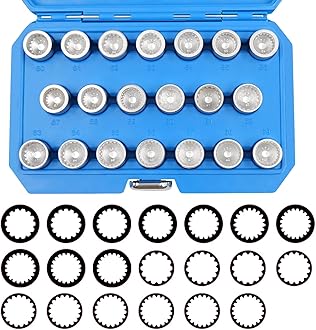 20PCS Wheel Lock Nut Key Kit for Porsche VW Touareg, Anti-Theft Lug Nut Removal Tool and Screw Remover