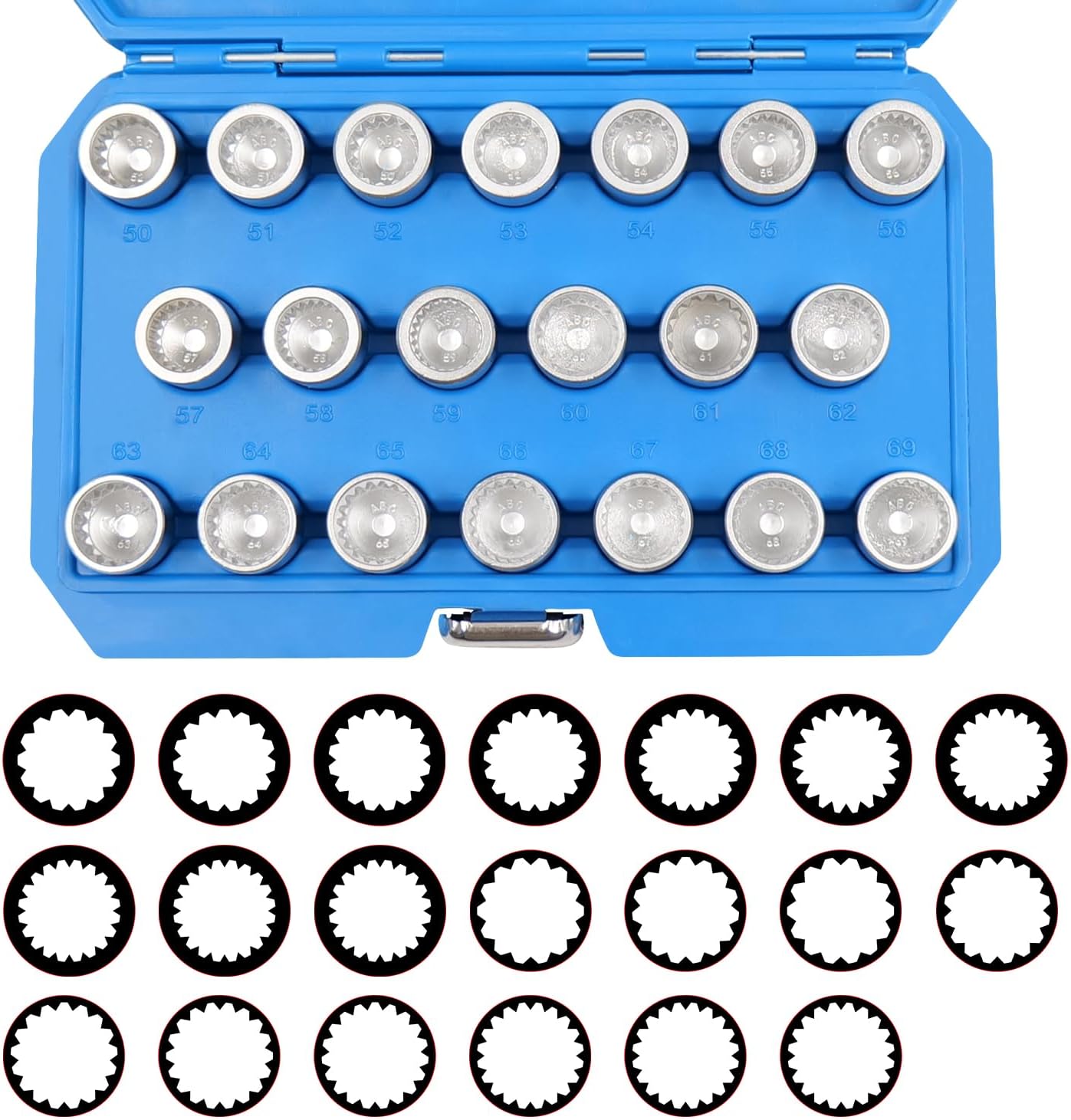 20PCS Wheel Lock Nut Key Kit for Porsche VW Touareg, Anti-Theft Lug Nut Removal Tool and Screw Remover