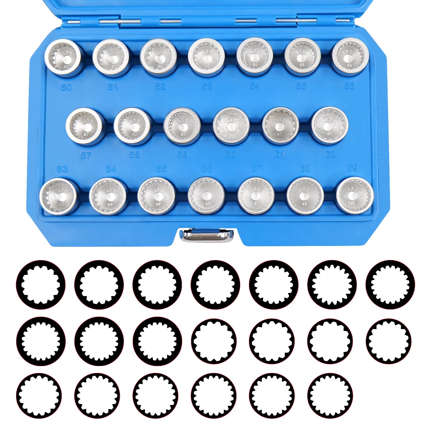 20PCS Wheel Lock Nut Key Kit for Porsche VW Touareg, Anti-Theft Lug Nut Removal Tool and Screw Remover