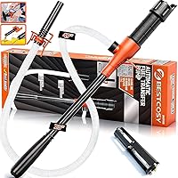 BestCosy Portable Battery Electric Siphon Pump - 2.4 GPM Gas, Diesel, Fuel, Water Transfer with 47" Hose, Easy Hand Fuel Extractor