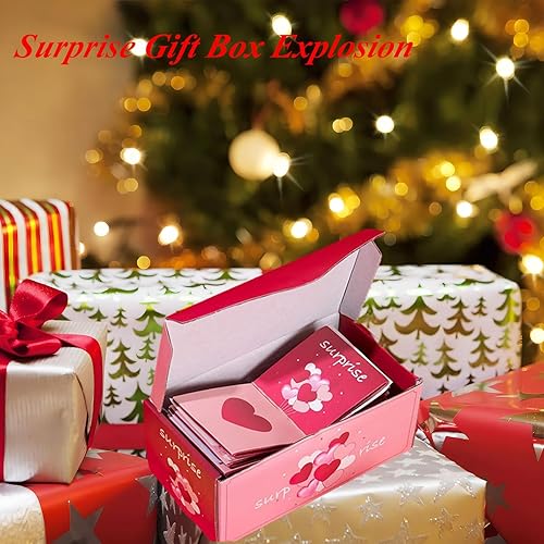 Miniatura 2 de YDQUANI Caja de regalo con explosión por dinero, caja de regalo plegable para Navidad, Año Nuevo, caja de regalo de explosión en efectivo para