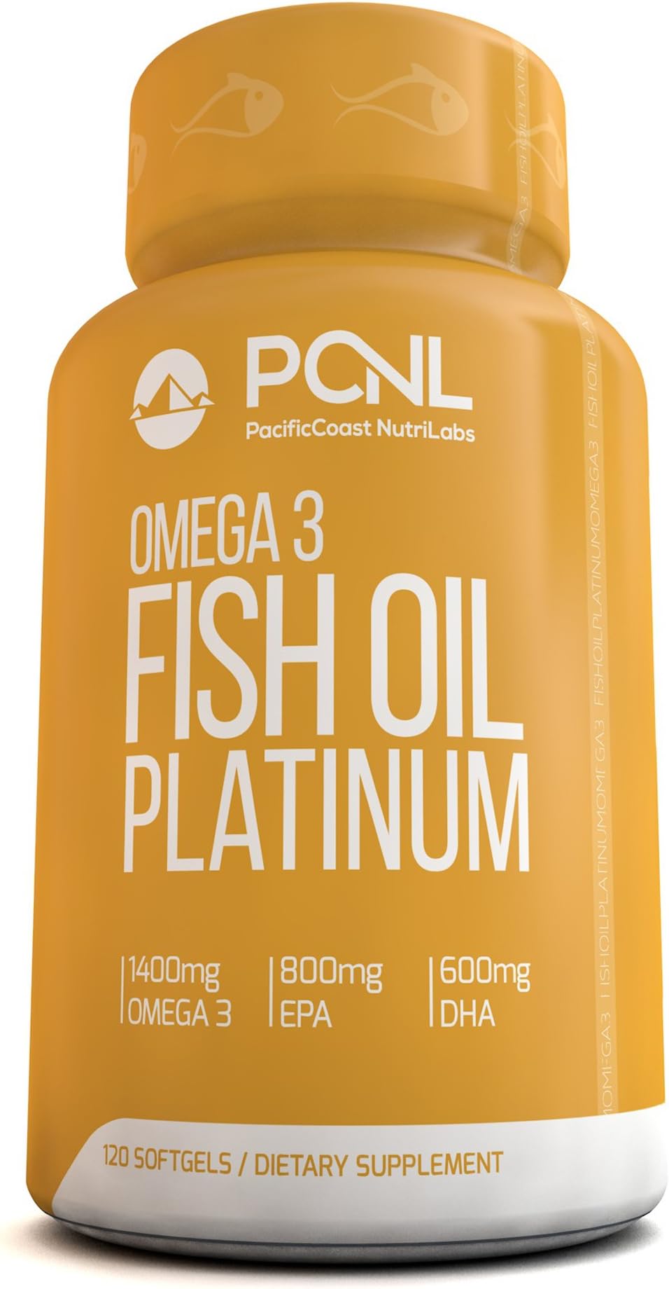 2000mg Fish Oil, 1,400mg Omega 3, 800mg EPA, 600mg DHA, Free Ebook, 120 Count