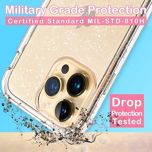 Miniatura 3 de Coolwee Funda protectora híbrida de cuerpo completo 3 en 1 resistente para Apple iPhone 15 ProMax, 6.7 pulgadas, protección de grado militar