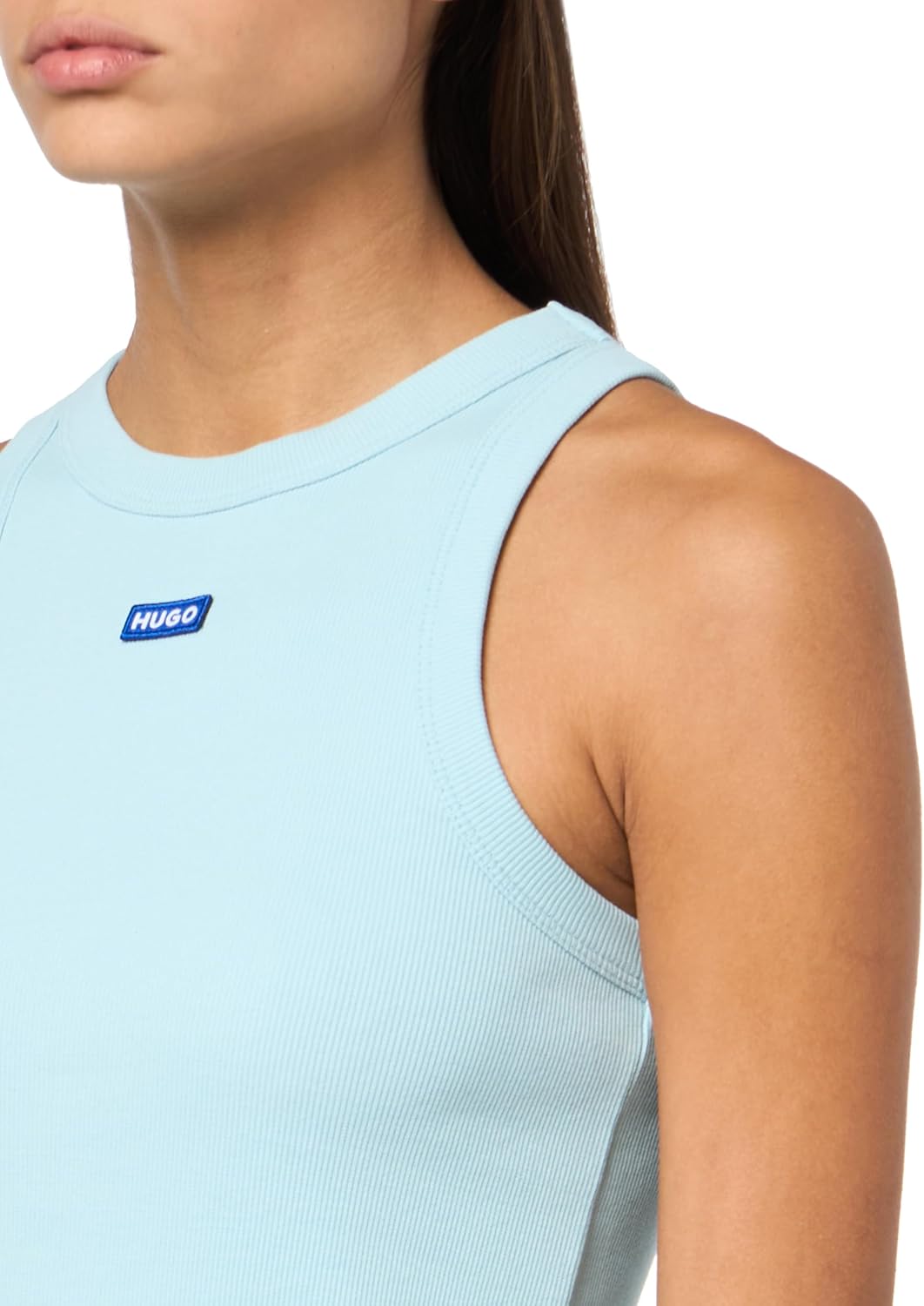 Hugo Womens Box Logo Easy Tank - Image 3