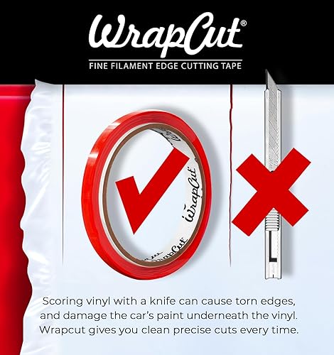 Miniatura 3 de Wrap Cut cinta para corte de bordes de vinilo 32 pies 10 m