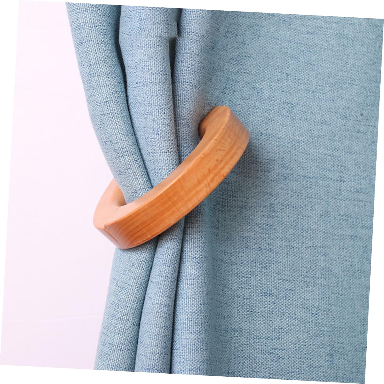 Alipis 6pièces Attaches à Rideaux Magnétiques Bois Embrasses Décoratives pour Draps Accessoires De Maison Pratiques