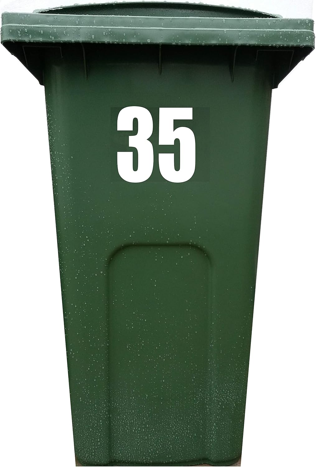 4X Bin Sticker Vinyl Number 199 Large Recycling Box Wheelie Self