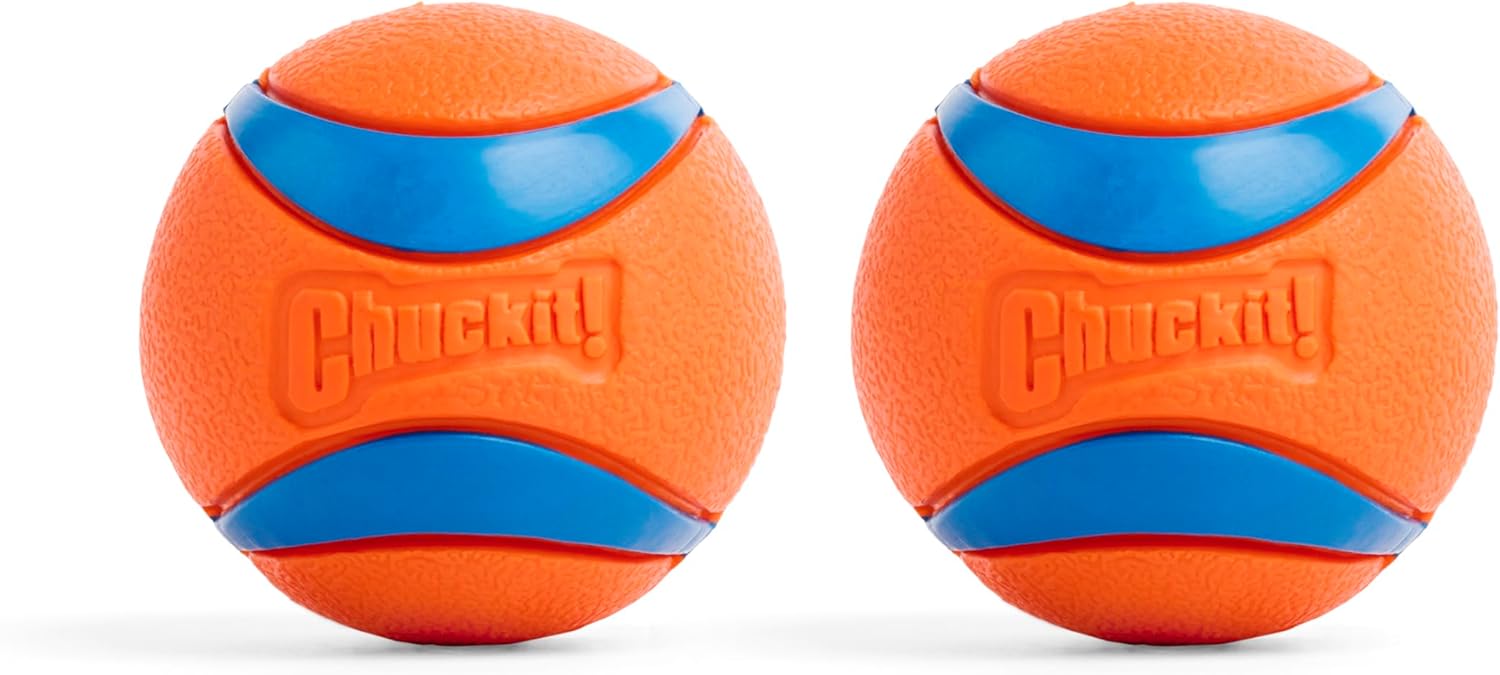 Chuckit! Ultra Ball Dog Toy - Medium Bouncy Fetch Balls For Dogs 20-60 lbs