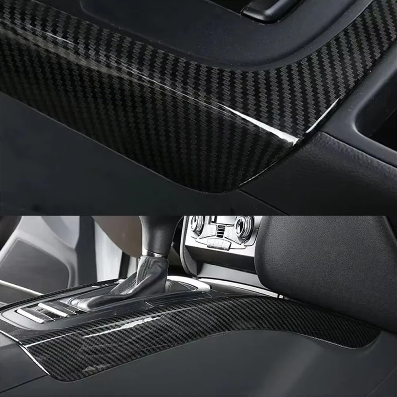 Rivestimento Pannello Cambio Console Centrale Per Q5 Per SQ5 2009-2018 Accessori Auto Pannello Cambio Decorazione Cornice Console Centrale Adesivo Modifica Interni(Silver)