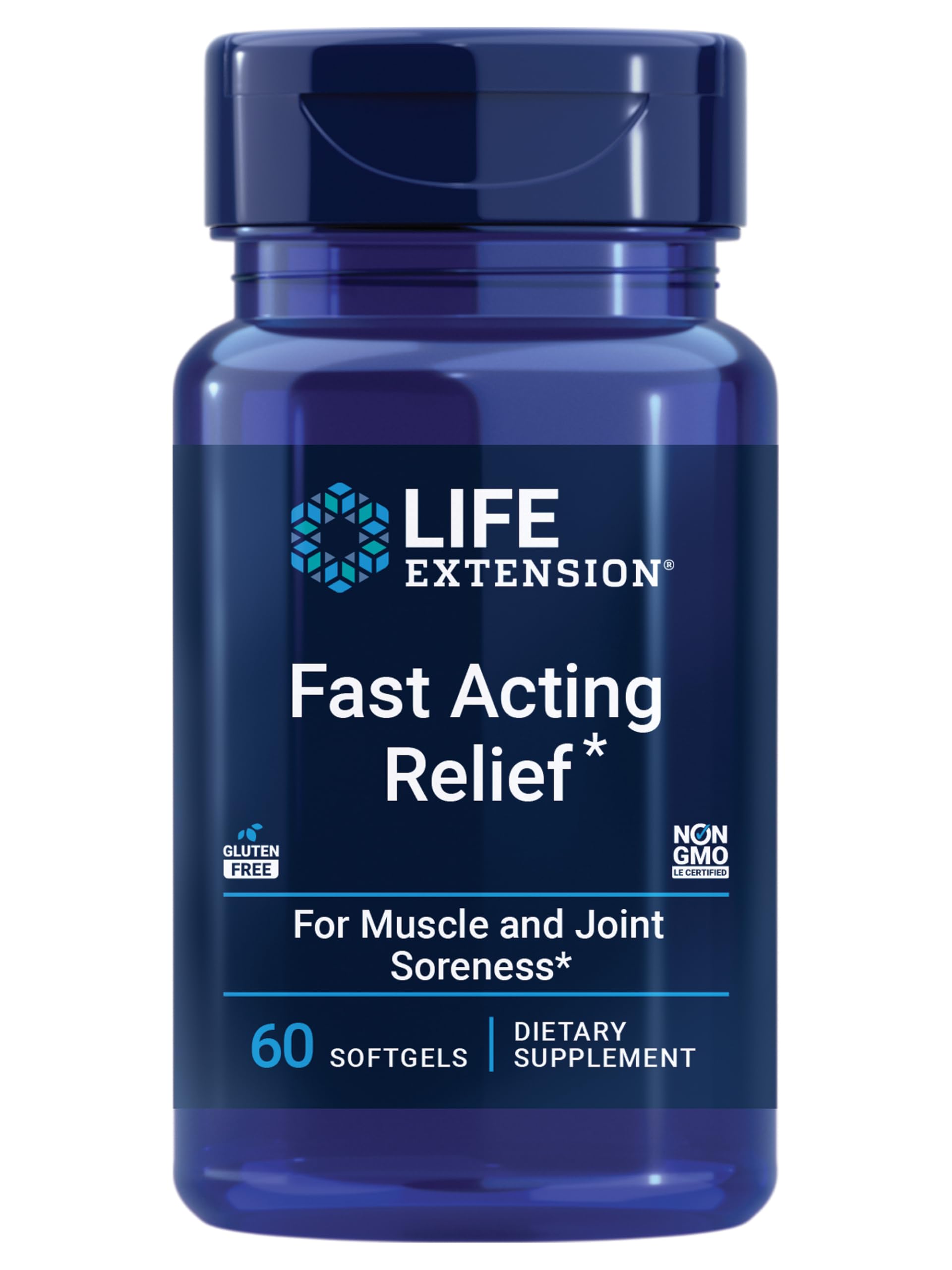 Fast Acting Relief, Black Sesame Seeds, Turmeric, Boswellia, Joint Support Supplement, Quick Relief for discomfort in Bones, Joints & Muscles, Gluten-Free, Non-GMO, 60 softgels