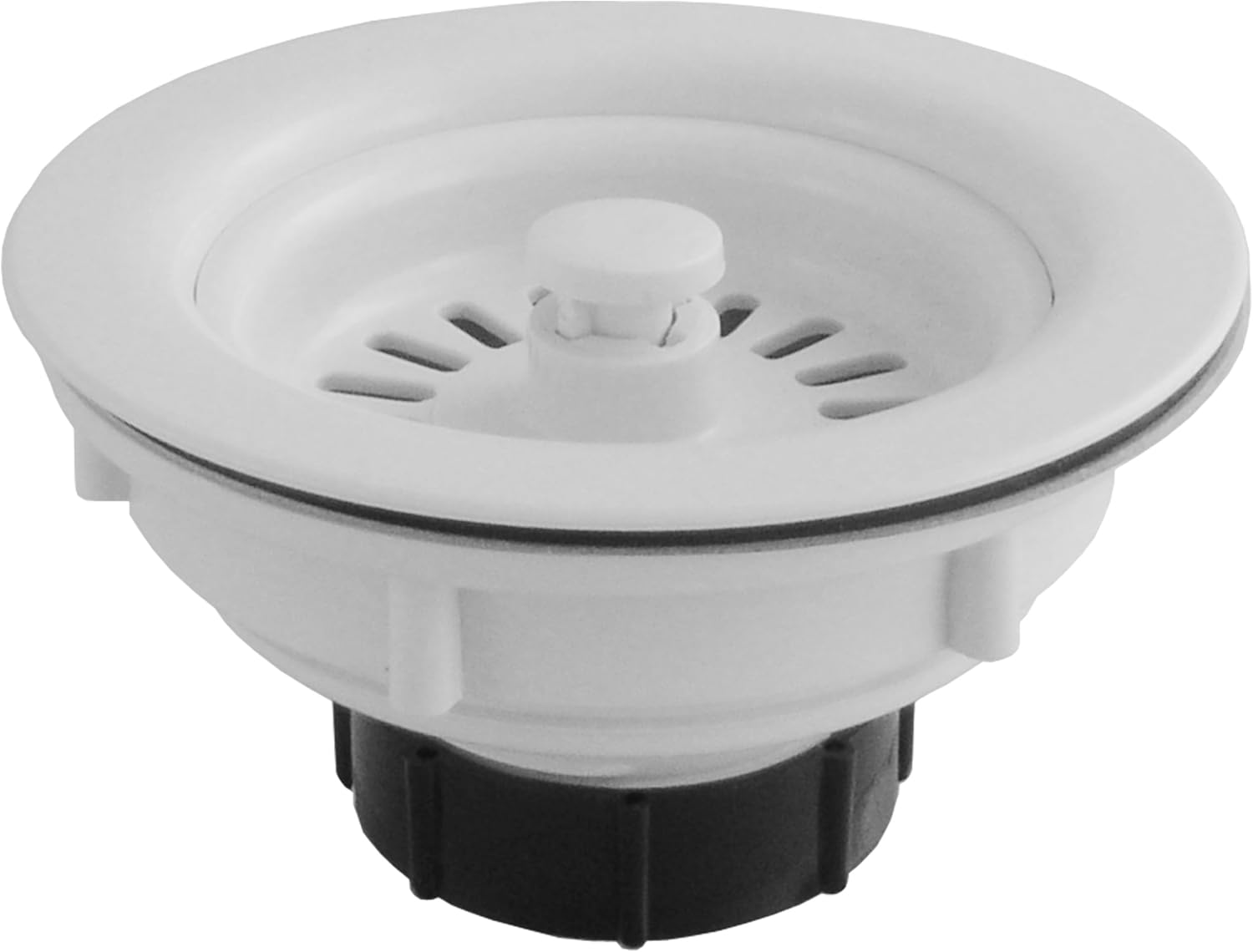 LDR Industries 551 1450WT Kitchen Sink Plastic Basket Assembly, White