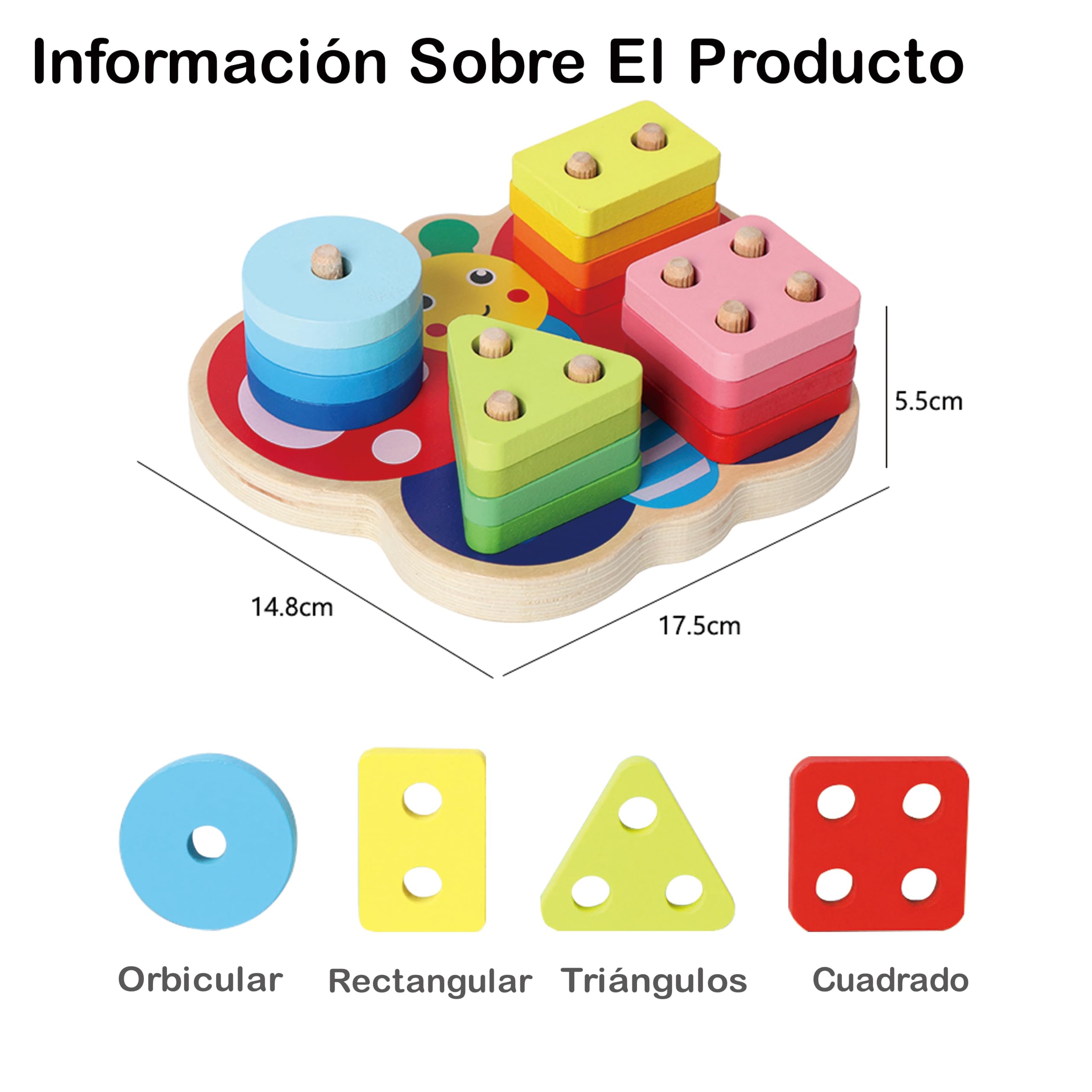 Dr. MUYA Juguete Montessori De Madera Para 1, 2 Y 3 Años – Set Con Coche, Zanahorias, Caña De Pescar Magnética Y Bloques De Animales, Fomenta La Motricidad Fina Y Coordinación