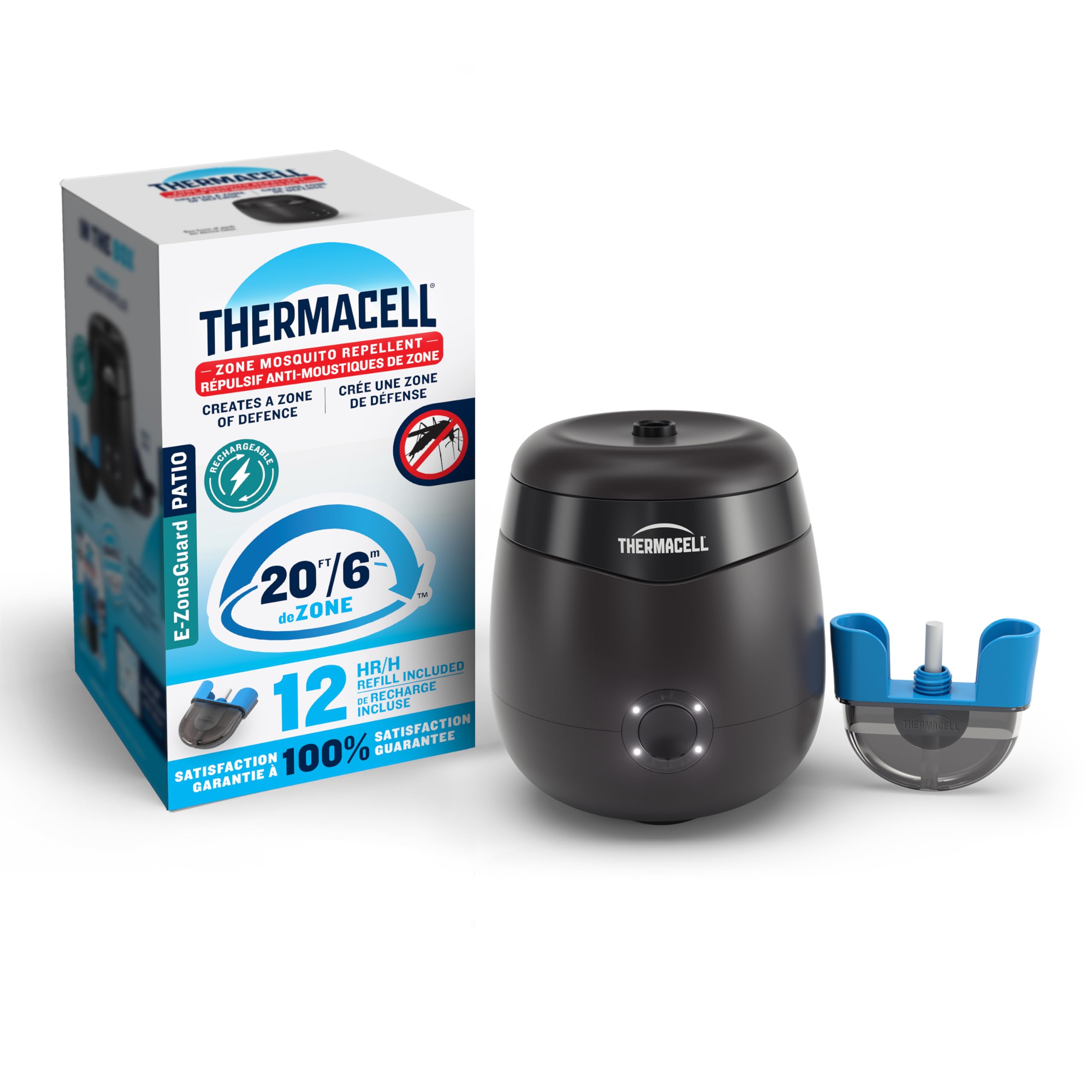 Thermacell E-ZoneGuard Patio Rechargeable Mosquito Repeller  5.5-Hr Battery