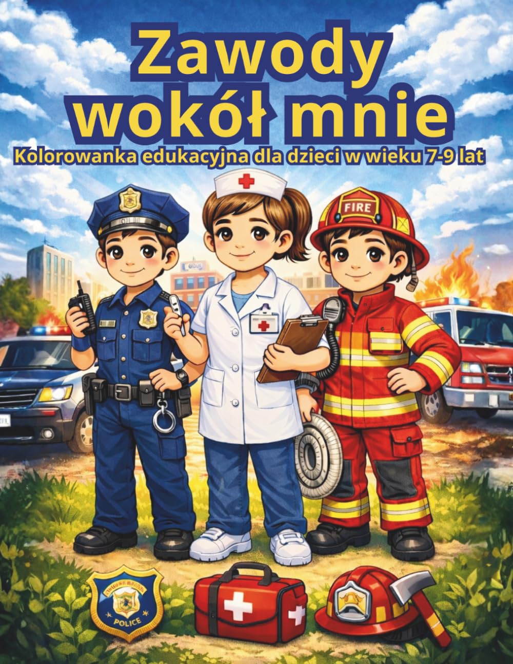 Zawody wokół mnie: Kolorowanka dla dzieci w wieku 7-9 lat