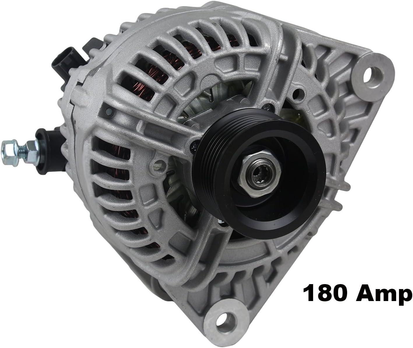 RAREELECTRICAL New Alternator High Amp 180A Compatible With Dodge Ram 2500 5.7 03-06 0124525006 56029086Aa