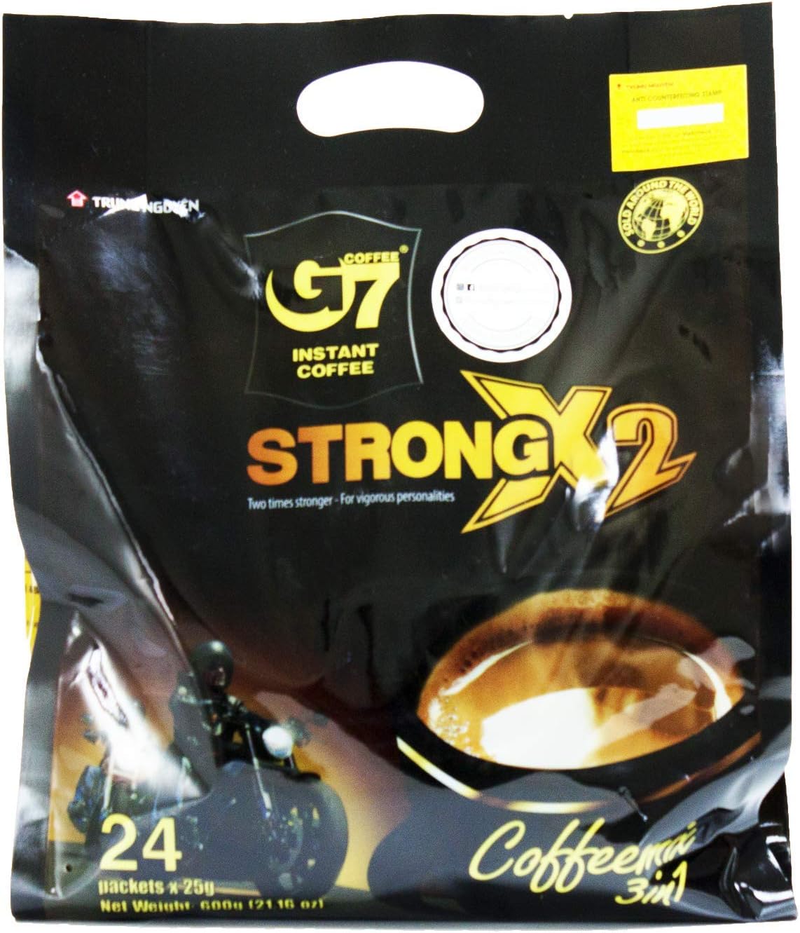 G7 STRONG 2X Vietnamese 3 in 1 Coffee 21.16oz(600g), 24 Sticks