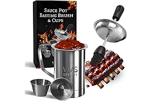 Sauce Pot and Basting Brush Set for Grilling