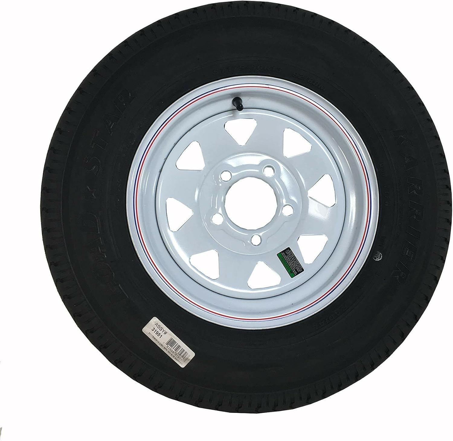 Loadstar Spoke Rim w/ST175/80R13C, 5H