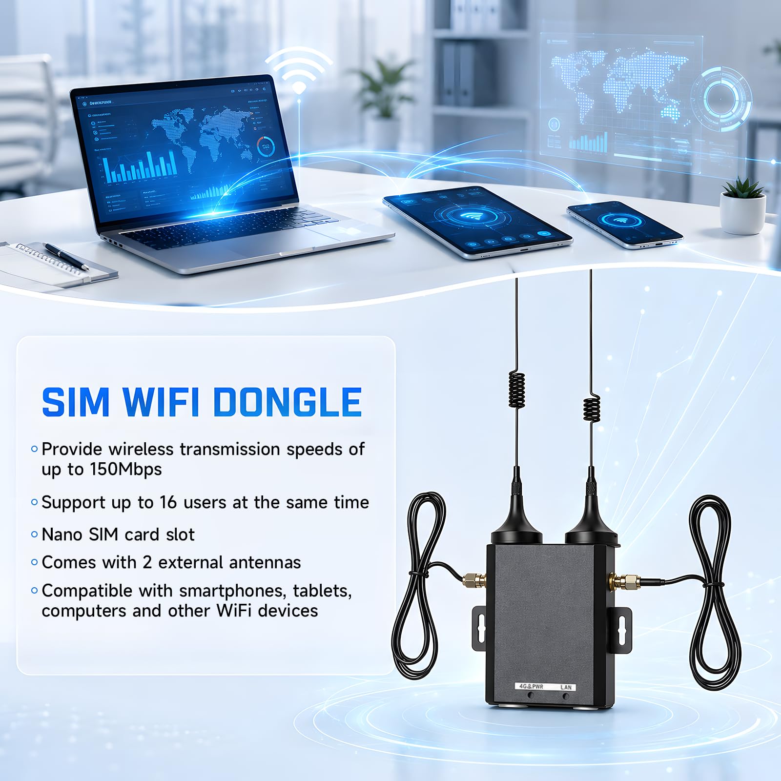 Routeur 4G LTE débloqué industriel