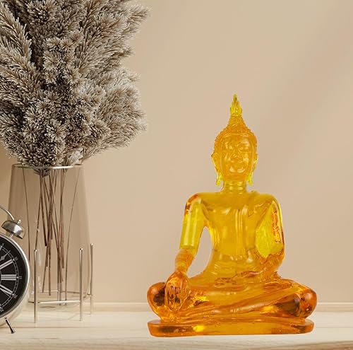 Miniatura 7 de BUDDHO Estatua de Buda superando las tentaciones de Buda de 4 pulgadas de alto. Estatua de Buda tailandesa de resina de polietileno para decoración