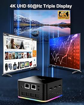 Mini Computer, Mini PC 16GB RAM LPDDR5 512GB ROM M.2 SSD