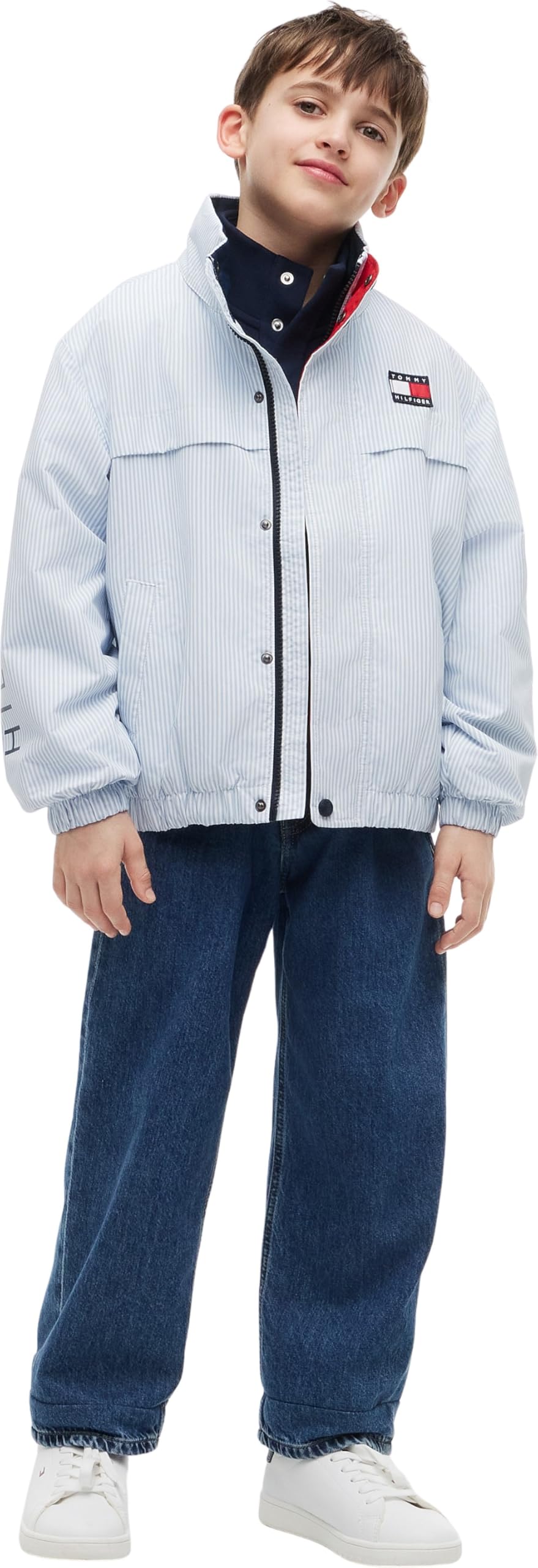 Tommy Hilfiger Regatta Stripe Jacket Kb0kb10450 Altre Giacche Bambini e ragazzi