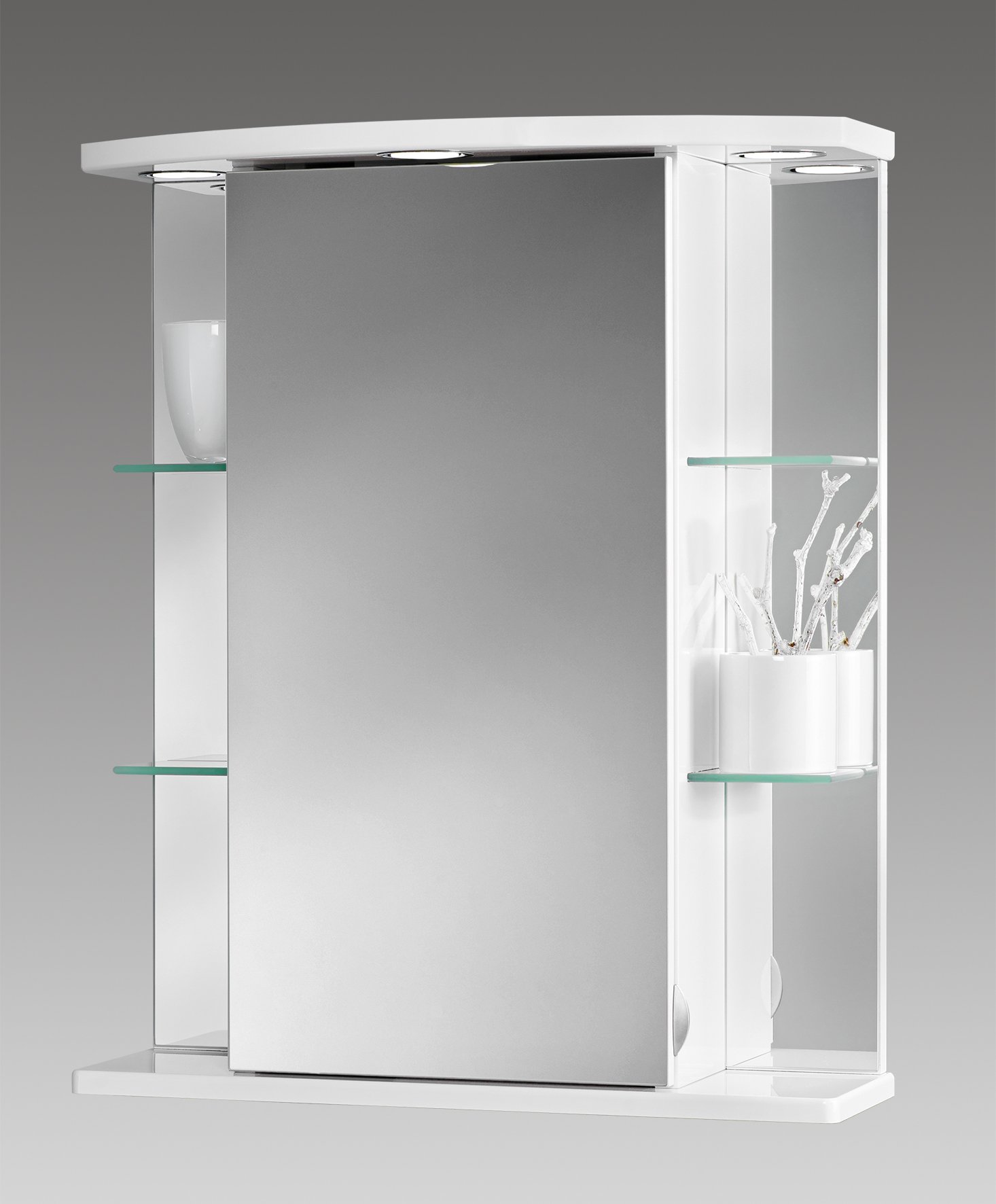 Jokey Spiegelschrank Havana LED – weiß, 55 cm