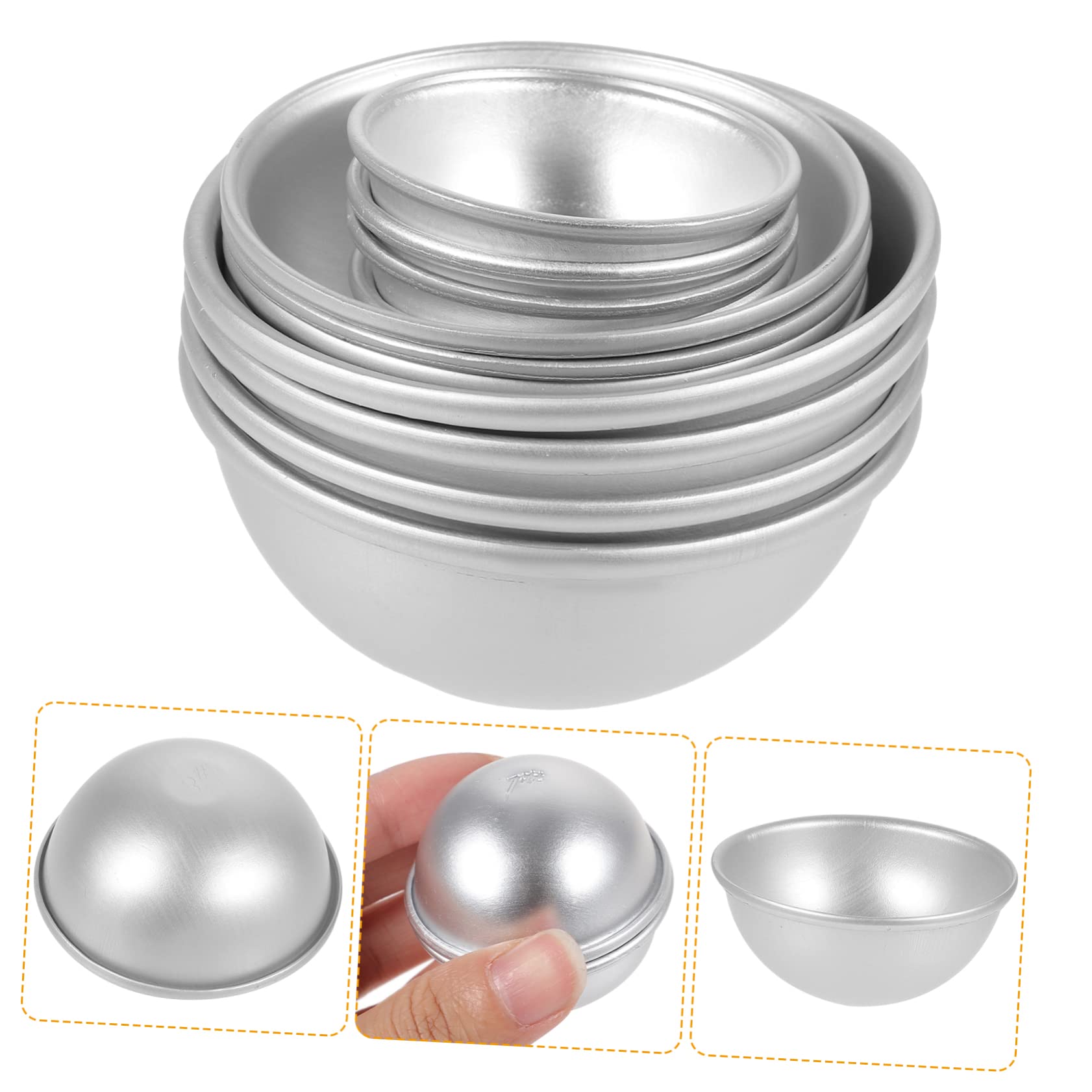 Moule Demi-boule en Alliage D’aluminium, 12 Pièces