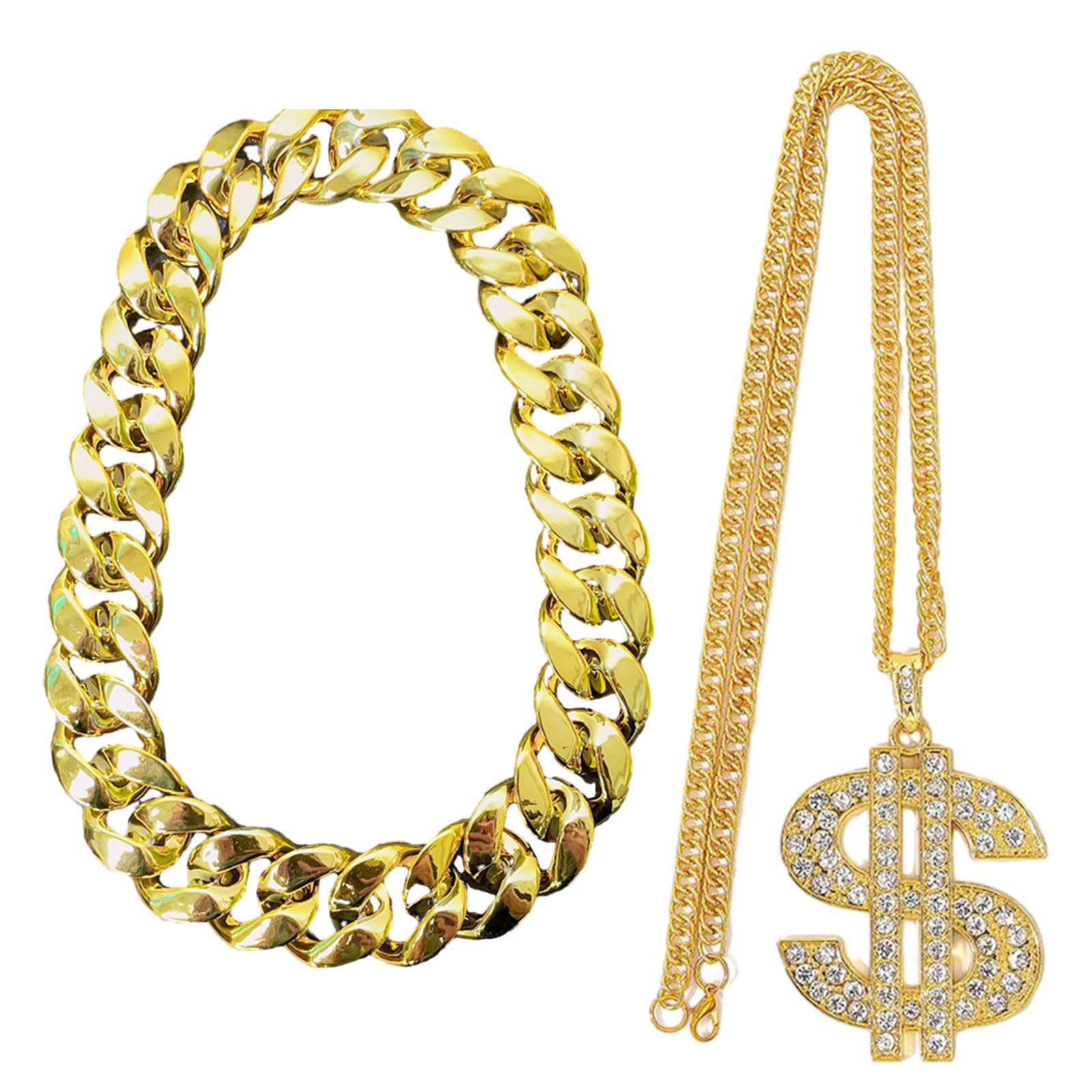 Amazon.com: ZORESCOLEO 2 Pieces Stylish Gold Chain Necklace Hip
