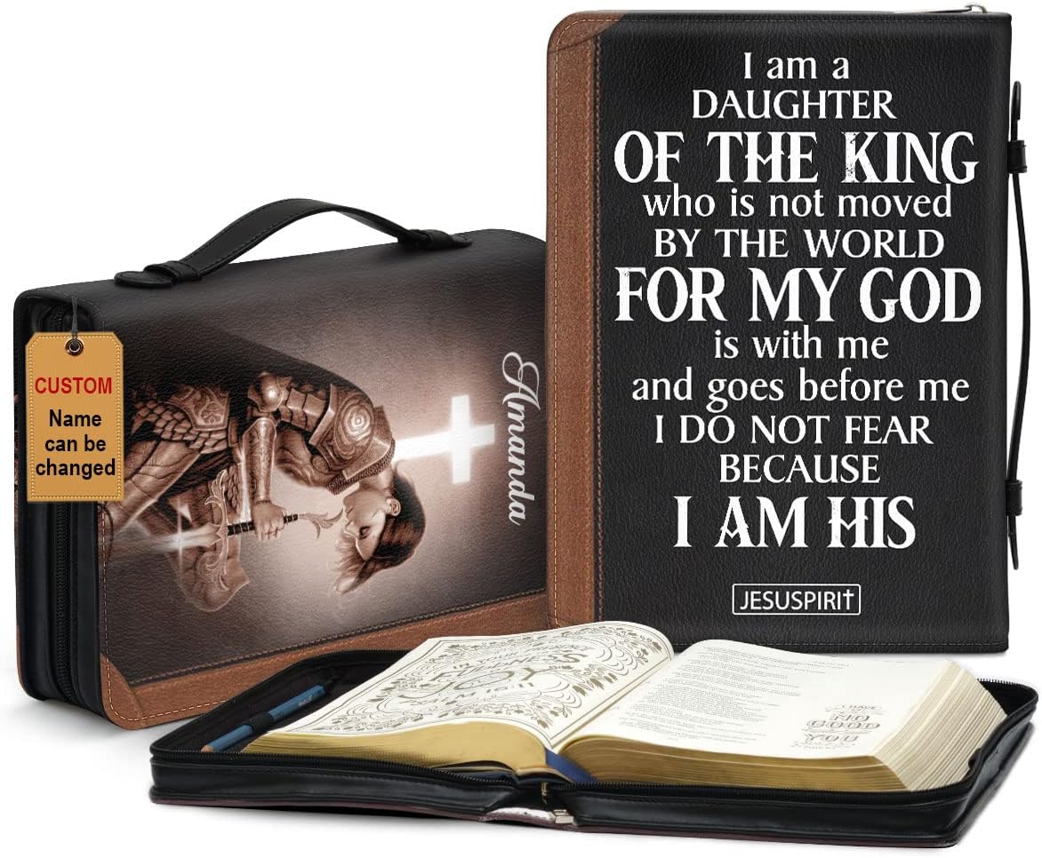 Jesuspirit Personalized Leather Bible Covers with Zipper
